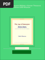 The Age of Innocence Webster S Korean Thesaurus Edition Edith Wharton 2024 Scribd Download