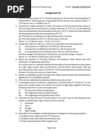 Assignment #2 - PIE - Strength of Materials