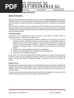 Contractors' All Risks Policy No. Name of Insured: - : General Exclusions