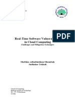 Real-Time Software Vulnerabilities in Cloud Computing-FULLTEXT01