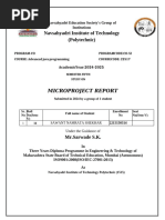 Navsahyadri Institute of Technology (Polytechnic) : Microproject Report