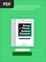 The Encyclopedia of Stress and Stress Related Diseases 2nd Edition Facts On File Library of Health and Living Ada P. Kahn