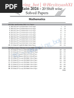 JEE MAINS 2024 All Shifts Maths Papers & Sol