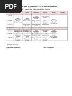 2nd Sem BPT (1 - 4 - 2024 - 5 - 4 - 2024) Timetable