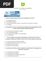 Imprimir Test - CHOQUE CULTURAL en AMÉRICA (Sociología - 3º - Bachillerato)