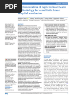 Implementation of Agile in Healthcare - Methodology For A Multisite Home Hospital Accelerator