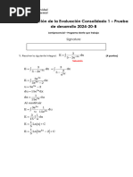 RETROALIMENTACIÓN DE LA EVALUACION CONSOLIDADO 1 - Calculo Integral - 2024-20B - NRC 18850