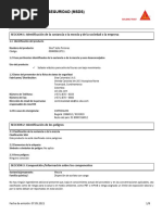 Hoja de Seguridad Sika Sello Pintores