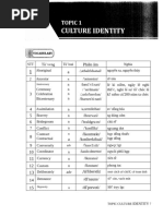 Topic 1 - Cultural Identity