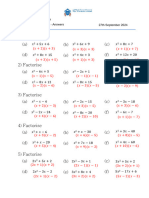 27th Sep-Yr 10 - Factorising-Quadratics-MS