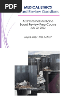 MEDICAL ETHICS For HANDOUT ACP Board Review Course 7 22 22 J Wipf FINAL v2 PDF