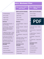 Workout Planner Doc in Seafoam Green Purple Style