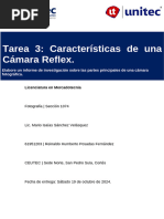 Tarea 2 - Infografía de Una Cámara Fotográfica