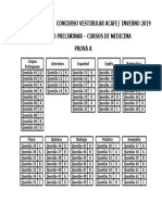 Gabarito Preliminar Medicina - A