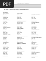 Ficha de Actividades ANALOGIAS