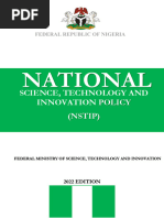 National Science, Technology and Innovation Policy (NSTIP) 2022 - 1661864632