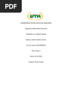 Tarea 2 de Matematicas Financiera