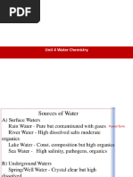 Unit 2 - Water Chemistry