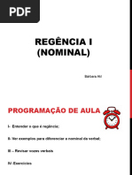 Aula - Regência I