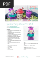 Garden Fairy Flower Pot Doll