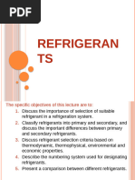 Properties of Refrigerant