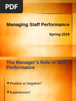 Managing Staff Performance