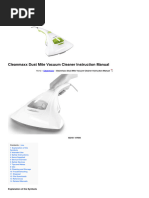 Cleanmaxx Aspira Materassi Dust-Mite-Vacuum-Cleaner-Manual