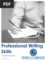 Professional Writing Skills Manual