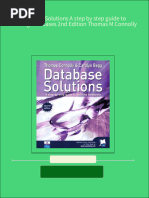 Database Solutions A Step by Step Guide To Building Databases 2nd Edition Thomas M Connolly 2024 Scribd Download