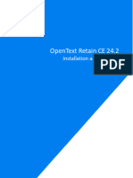 OPENTEXT 24.2 Install Upgrade