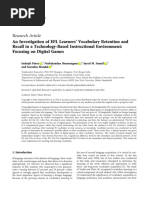 BB - An Investigation of EFL Learners' Vocabulary Retention and Recall - 11tr