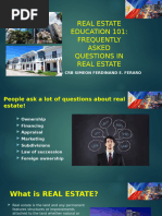 Real Estate Education 101