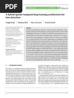 A Hybrid Spatial-Temporal Deep Learning Architecture For Lane Detection