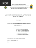 Ensayo N 2 Lineamientos Estratégicos para El Pensamiento Militar Bolivariano