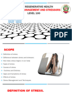 Stress Management and Stressors. Group-2 Project