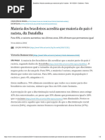 Datafolha - Maioria Acredita Que Maioria Do País É Racista - 19 - 11 - 2024 - Cotidiano - Folha