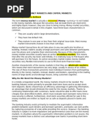 Chapter 4 The Money Markets and Capital Markets