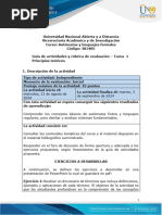 Guía de Actividades y Rúbrica de Evaluación - Tarea 1 - Principios Teóricos