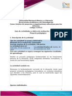 Guía de Actividades y Rúbrica de Evaluación - Escenario 4 - Proyecto Pedagógico