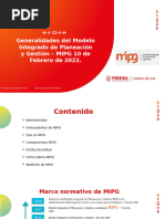 Modelo Integrado de Planeación y Gestión-MIPG 10 de Febrero de 2022