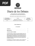 Diario de Los Debates: Asistencia Orden Del Día Acta de La Sesión Anterior 5 5 6