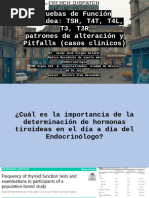 Pruebas de Funcion Tiroidea y Pitfalls