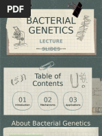 Modern Notes Bacterial Genetics Lecture Slides