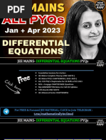 Differential Equations JEE (Main) 2024