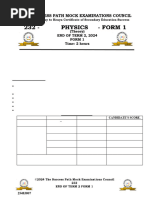 Physics F1 Et 2 2024