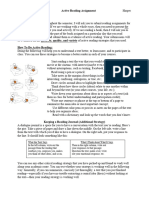 HUM 112 Active Reading Assignment Sheet