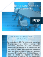 Descuentos Bancarios A Interes Simple