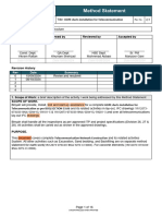 Method Statement Risk Assesment For Telecommunication Network