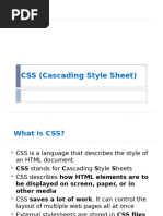 CSS (Cascading Style Sheet)