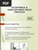 Acceptable & Unacceptable Weld Profiles